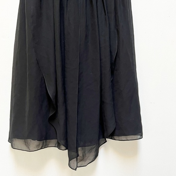 Milano Formals Strapless Semi-Sweetheart Pleated Short Party Dress Black Size 2 - Picture 3 of 9